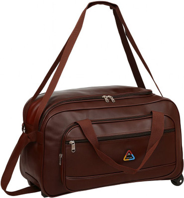 Mophonics Waterproof 3-in-1 Trolley Bag | Faux Leather | Shoulder + Hand + Pulling Grip Small Travel Bag  - Big(Multicolor)