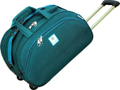 Sky Script (Expandable) (Expandable) 55 L Trolley Travel Duffel Bag with Wheels for Men and Women Duffel With Wheels (Strolley) 9Red)y Duffel With Wheels (Strolley)