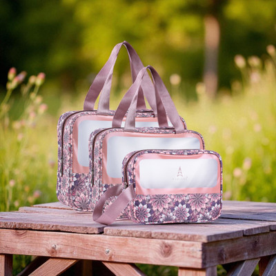 Parisal One Set, Endless Styles – Premium 3-in-1 Bag Collection for Every Look Small Travel Bag  - Large , Medium , Small(Tan, White)