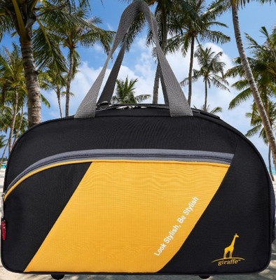 Giraffe Stylish Trendy Cabin Size Duffle Bag H111 Small Travel Bag  - Small(Black)