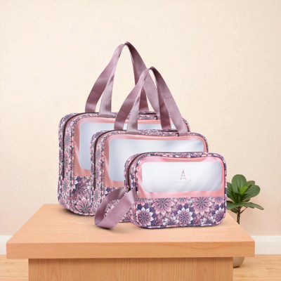 Parisal One Set, Endless Styles – Premium 3-in-1 Bag Collection for Every Look Small Travel Bag  - Large , Medium , Small(Tan, White)