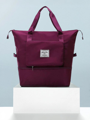 FLOSTRAIN Large Capacity Folding Waterproof Large Capacity Foldable Bag Small Travel Bag(Purple)