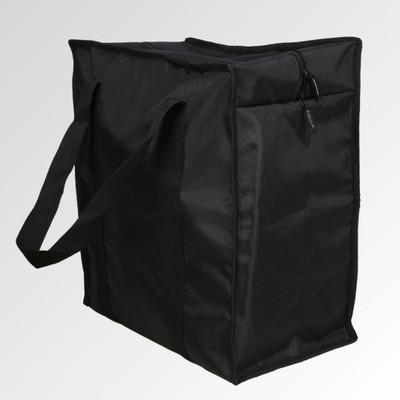 Wet Free Reusable Grocery Bag Shopping Bag Jhola Tote Bag Small Travel Bag  - 17” x 10.5” x 18”(Black)