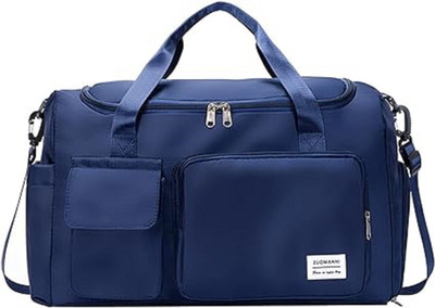 Sapetro Premium Navy Blue Duffel Bag for men and women Small Travel Bag(Tan)