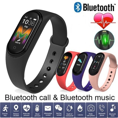 FRONY DBQ_222N_M5 Smart band compatiable with all Smartphones(Black Strap, Size : Free Size)