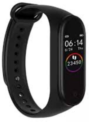 SYARA A105_M4 Bluetooth Wrist Smart Band Activity Tracker Body Functions(Black Strap, Size : Free Size)