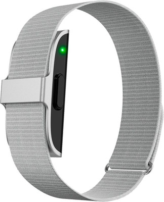 future health Smart Health Band | Heart Rate, Activity & Sleep Tracking, Water Resistance(Silver Strap, Size : Medium)