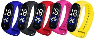 McLaren Combo offer M3 Digital LED Smart Touch Band(Multicolor Strap, Size : Free Size)