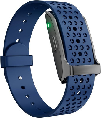 StyleOxx Q2 Fitness Tracker, Heart Rate Tracking, Sleep & Stress Tracking with Free App(Blue Silicone Strap, Size : 25Cm)