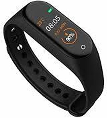 FRONY AAN_270L_M4 Smart band compatiable with all Smartphones(Black Strap, Size : Free Size)