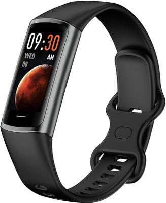 Cubonic C68 Activity Tracker 1.1''AMOLED Screen Fitness Watches with Heart Rate(Black Strap, Size : Medium)