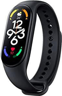 MECKWELL MULTI FACES BLUETOOTH SMART BAND M7(Black Strap, Size : Free Size)