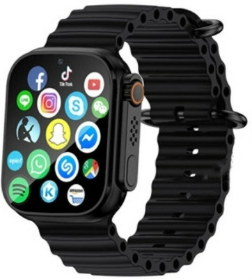 flyhug T10 ULTRA SMART WATCH(Black Strap, Size : Free Size)