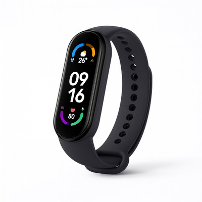 TXOR VENUS-V2, M6 Smart Watch Fitness BAND withTouch Sensor Control For ANDROID & IOS(Black Strap, Size : Standard)