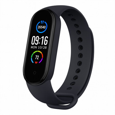 TXOR HARPER V2, M5 Smart Watch Fitness BAND with Touch Sensor Control, ANDROID & IOS(Black Strap, Size : Standard)