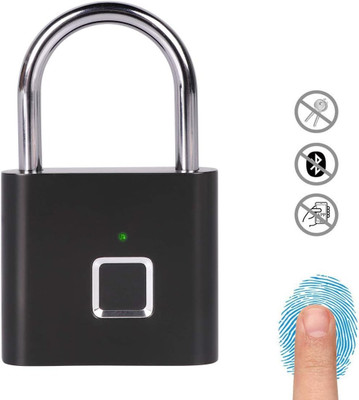Dizaa Keyless Rechargeable Fingerprint Padlock Rechargeable Keyless Anti-theft Security Smart Door Lock
