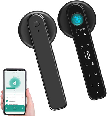 IFITech Biometric Smart Lock for Home/Offices | Touchscreen Smart Door Lock - App Control (Smart Life) - Smart Door Lock