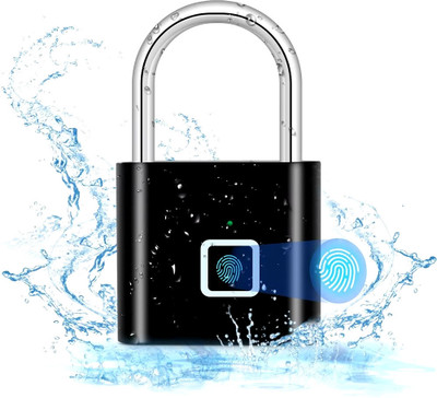 Dizaa Keyless Rechargeable Fingerprint Padlock Rechargeable Keyless Anti-theft Security Smart Door Lock