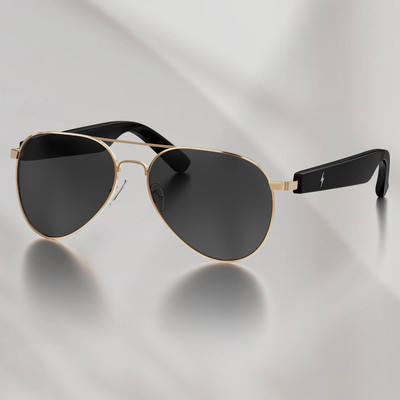 Fire-Boltt Fire-Lens Sway Smart Glasses | Bluetooth Audio | Hands-Free Calls | Voice Assistant(Smart Glasses, Black)