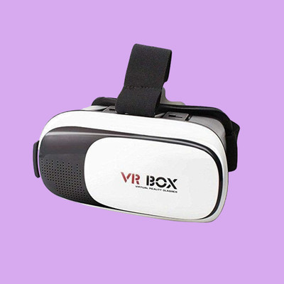 Kav Virtual Reality 3D Glasses Headset | Kids & Adults for 3D Gaming & Videos VR Box(Smart Glasses, White, Black)