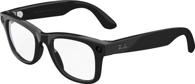 Ray-Ban | Meta Wayfarer (Gen 1) with Meta AI, photo and video capture - Large(Shiny Black, Clear)
