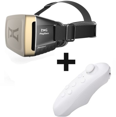 IBS Original VR Pro Shinecon Virtual Reality 3D Glasses Headset VRBOX Head Mount(Smart Glasses, E GOLDEN, BLACK)