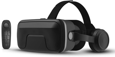 Arcnet 3D Virtual Reality Headset with in Buit Headphones & Remote Controller(Smart Glasses, black)