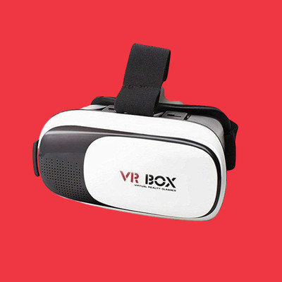 Kav Virtual Reality 3D Glasses Headset | Kids & Adults for 3D Gaming & Videos VR Box(Smart Glasses, White, Black)