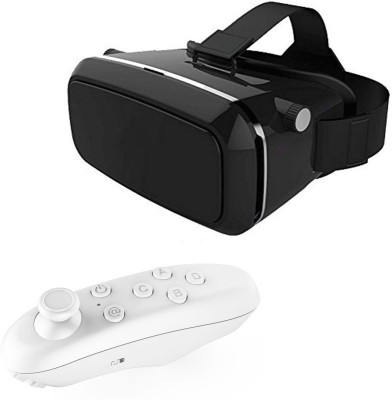 Raptas Virtual Reality Headset Glasses Anti-Radiation With Mini Bluetooth Remote(Smart Glasses, Multicolor)