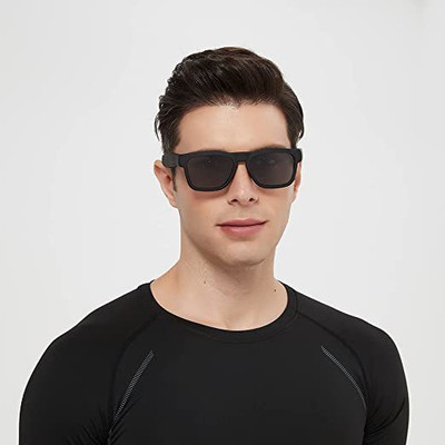 IBS IMPORTED Polarized Lenses Microphone ,Bluetooth Music,Hands Free Calls(Camera Glass, BLACK)