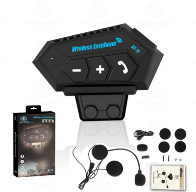 MOTO GENIUS BT12 Bluetooth Helmet Headset with Mic - Compatible with iOS & Android Smart Headphones(Wireless) MOTO GENIUS BT12 Bluetooth Helmet Headset with Mic - Compatible with iOS & Android Smart Headphones(Wireless)