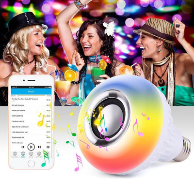 ASTOUND RGB Self Changing Color Lamp Built-in Audio Speaker Smart Bulb