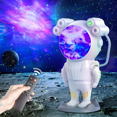 PREMIUM Qgadget Astronaught galaxy star projector night lamp with timer, Remote control Smart Bulb