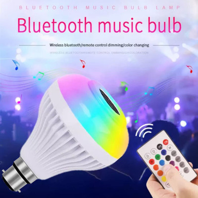 Xydrozen RGB Music Bulb, B22 Base Color Changing with Remote Control-K8 Smart Bulb