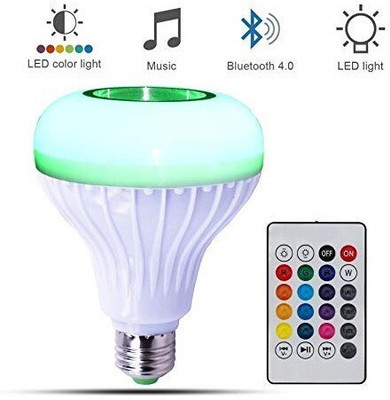 spark world Light Bulb with Bluetooth Speaker and Remort Control Smart Bulb