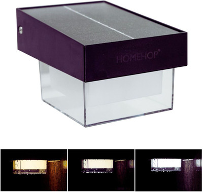 Homehop Solar Wall Lights Outdoor Automatic Waterproof Smart LED Lamp for Home & Garden Smart Bulb
