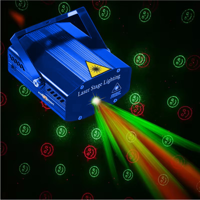 Make Ur Wish Laser Stage Light Sound Activate LED Blinker For Party Disco Laser 6 Mode Light Motion Sensor Light