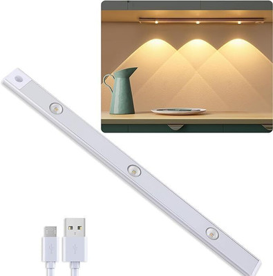 vishu vishu Cabinet Lights Motion Sensor,USB Rechargeable,3 Light Modes Night Light Light Strip