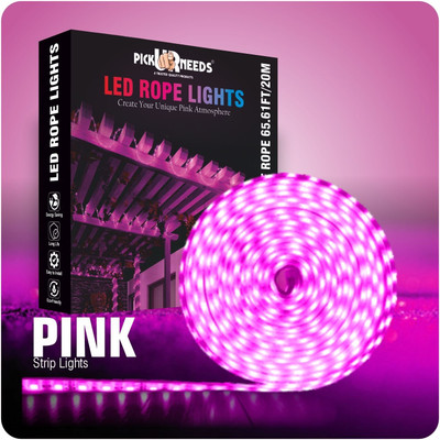 MHAX 2400 LED 20 Meter Rope Strip Light Pink Color / Festival/ Decorative LED Ceiling Light Strip