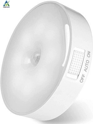 AGRAVAS Rechargeable Motion Sensor LED Night Light with USB Charging & Magnetic Mount Motion Sensor Light