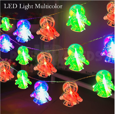 Pick Ur Needs Christmas Decoration Garland - Multicolor LED String Lights – 10 LED Snowman Smart Sensor Light