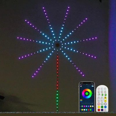 WunderVoX Fireworks Lights With Remote And App Control Light Strip