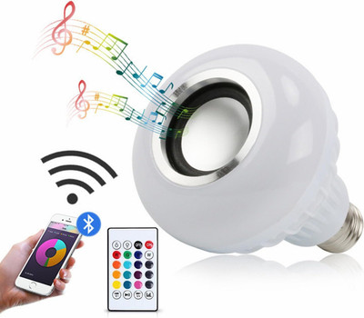 Xydrozen Smart Bluetooth Speaker LED Music Light Bulb Lamp with Remote Control -U7 Smart Bulb