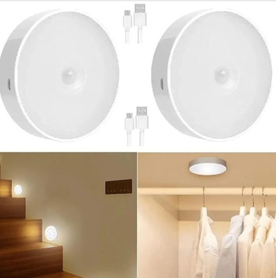SAASO COOL WHITE MOTION SENSOR LIGHT FOR HOME WITH USB CHARGING SELF ADHESIVE LED Motion Sensor Light