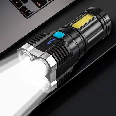 jazam S1 4 Core Portable Rechargeable Torch Led Flashlight,Super Bright Led Flashlight Smart Bulb