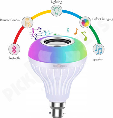 Make Ur Wish Bluetooth Speaker Color Changing Bulb Built-in Audio Speaker With Remote Control Smart Bulb