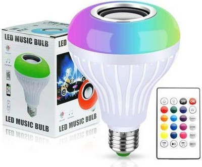 Xydrozen 12-Watts LED Multicolor Light Bulb with Bluetooth Speaker-W2 Smart Bulb
