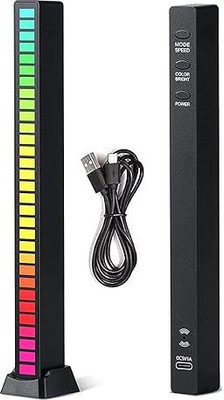 Expresscraft Music Ambient LED Lamp Bar for Desktop Car TV DJ Studio Gaming Smart Sensor Light