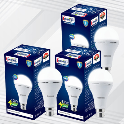 Cromonik Pack of 3-LED Bulb for Blackouts Smart Bulb