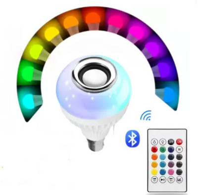 RENTOOR Best Quality Led Light Music Bulb Portable Super Bass Bluetooth Speaker Smart Bulb
